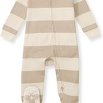 Burt's Bees Baby Baby Girls Pajamas, Zip Front Non-Slip Footed Sleeper Pjs, 100% Organic Cotton