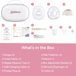 Wearable Breast Pump,Hands Free Upgraded Mobile Flow | S33, App Discreet Control with 3 Modes & 15 Levels, Portable Electric Breast Pump with 17/19/21/24MM Flange, Leak-Proof Design (2 Pack, Pink)