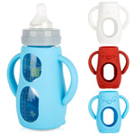 3 Pack Silicone Sleeves for Mam Glass Baby Bottles 6oz,Anti Breakage Baby Bottle Holder Compatible with MAM Baby Bottle.