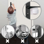 Child Proof Door Lever Locks (6 Pack) Baby Proofing Door Handle Locks with Adhesives, No Drilling Child Safety Door Locks for Protecting Kids and Toddler