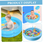 TOYANDONA Inflatable Baby Pool for Boys and Girls Small Round Swimming Pool for Outdoor Fun Easy Setup for Infants and Toddlers