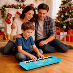 Keyboard Piano for Kids, BIGFUN 37 Keys Toddler Piano Multifunction Music Educational Instrument Toy, Electronic Kids Keyboard for 3-7 Year Old Girls and Boys (Blue)