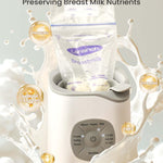 Grownsy Bottle Warmer, Baby Bottle Warmer Fast for Breastmilk & Formula, Accurate Temperature Control, Milk Warmer for All Bottles with Thaw, Sterilizing, Keep Warm, Heat Food