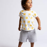 MONICA + ANDY Baby Organic Short Sleeve Crewneck Tee, Puppy BFFs, 12