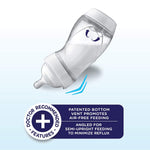 Playtex Baby VentAire Complete Tummy Comfort Baby Bottle, Anti-Colic & Anti-Reflux, Clear, 9 Oz, 3 Count