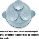 PandaEar 3 Pack Stainless Steel Baby Suction Bowls, Non-Slip Child Food Bowl with Silicone Sleeve for Kids Toddlers Infants, Unbreakable & Mess Free (Blue Green Beige)