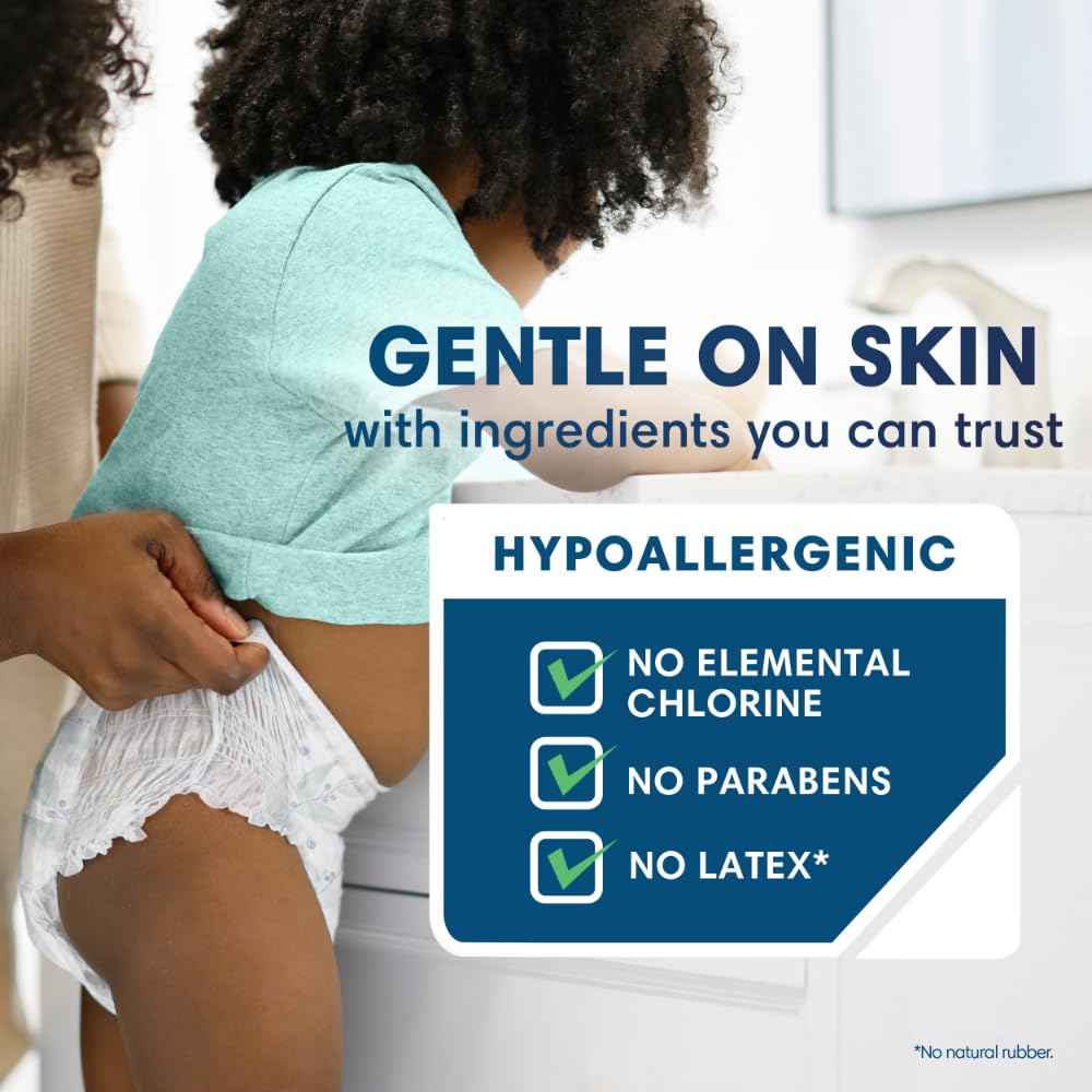 Pampers Pure Protection Training Underwear, Unisex, Size 3T4T, 92 Count, Premium, Hypoallergenic, Soft, Absorbent