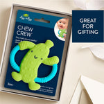 Itzy Ritzy Pickle-Shaped Baby Teether with Handles – Silicone Teether for Babies with Easy-Grab Handles and Textured, Teethable Surfaces – Baby Teething Toy for 3 Months & Up (Pickle)