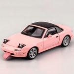 Mzexoma Miata MX5 Toy Car 1/32 Diecast Model Cars, Car Toys for Kids Age 4-7 Miata Gift for Boys Girls,Pull Back rc Sports car with Lighting & Sound (Pink)