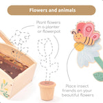 umu® Wooden Garden Play Set – 30 Pcs Kids Gardening Toy with Watering Can Shovel Rake Basket & Accessories – Outdoor Pretend Play Tool Set for Boys & Girls Ages 3 4 5 6