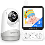 HelloBaby baby monitor with camera and display on a white background