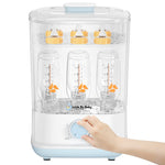 Bottle Steamer and Dryer, Little Bo Baby Bottle Steamer and Dryer, 5-in-1 Electric Steamer and Dryer, Safe and Easy One-Dial Control Steamer