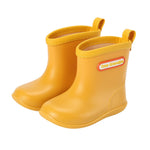Tree Grandpa Yellow Toddler Rain Boots Size 5 Baby Waterproof Shoes Kids Rain boots for Boys Girls with Easy on