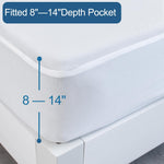 SPRINGSPIRIT Full Size Waterproof Mattress Protector, Full Mattress Cover Pad Waterproof with Deep Pocket up to 14’’, Bed Fitted Sheet