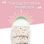 K KomForme Toddler Sneakers for Boys and Girls Dual Hook and Loops Sneakers Baby Canvas Shoes Colorful