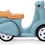 Step2 Ride Along Scooter Kids Push Car, Foot Powered Ride On Toy, Practice Balance with 4 Wheels, Made of Durable Plastic, Max Weight 40 lbs., For Toddlers 1.5-4 Years Old, Aqua
