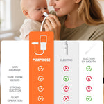 Omnilove Baby Nasal Aspirator Manual Nose Sucker for Newborn & Infant, Manual Pump Silicone Snot Cleaner, Baby Registry Must Haves Newborn Essentials