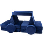 Schooled Kids Soft Play Couch (14pcs) - Children's Furntiture, Modular Kids Play Couch - Sensory Room Must Have Gifts for Toddlers - Climbing Pillow Fort