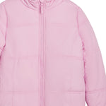 LONDON FOG Baby Girls' Heavyweight Quilted Puffer Jacket with Fleece Beanie, Lilac Pink, 24 Months