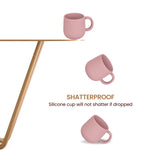 Mintlyfe Pack of 2 Silicone Drinking Mug Cup for Toddler Kids and Children (Color 4)