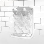 Ubbi Vertical Baby Bottle Drying Rack, Space Saving Countertop Drying Rack Baby Accessory, Gray