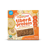 Happy Tot Organics Fiber & Protein Soft-Baked Oat Bars Organic Toddler Snack Banana & Carrot, 0.88 Ounce Bars, 5 Count Box (Pack of 1)