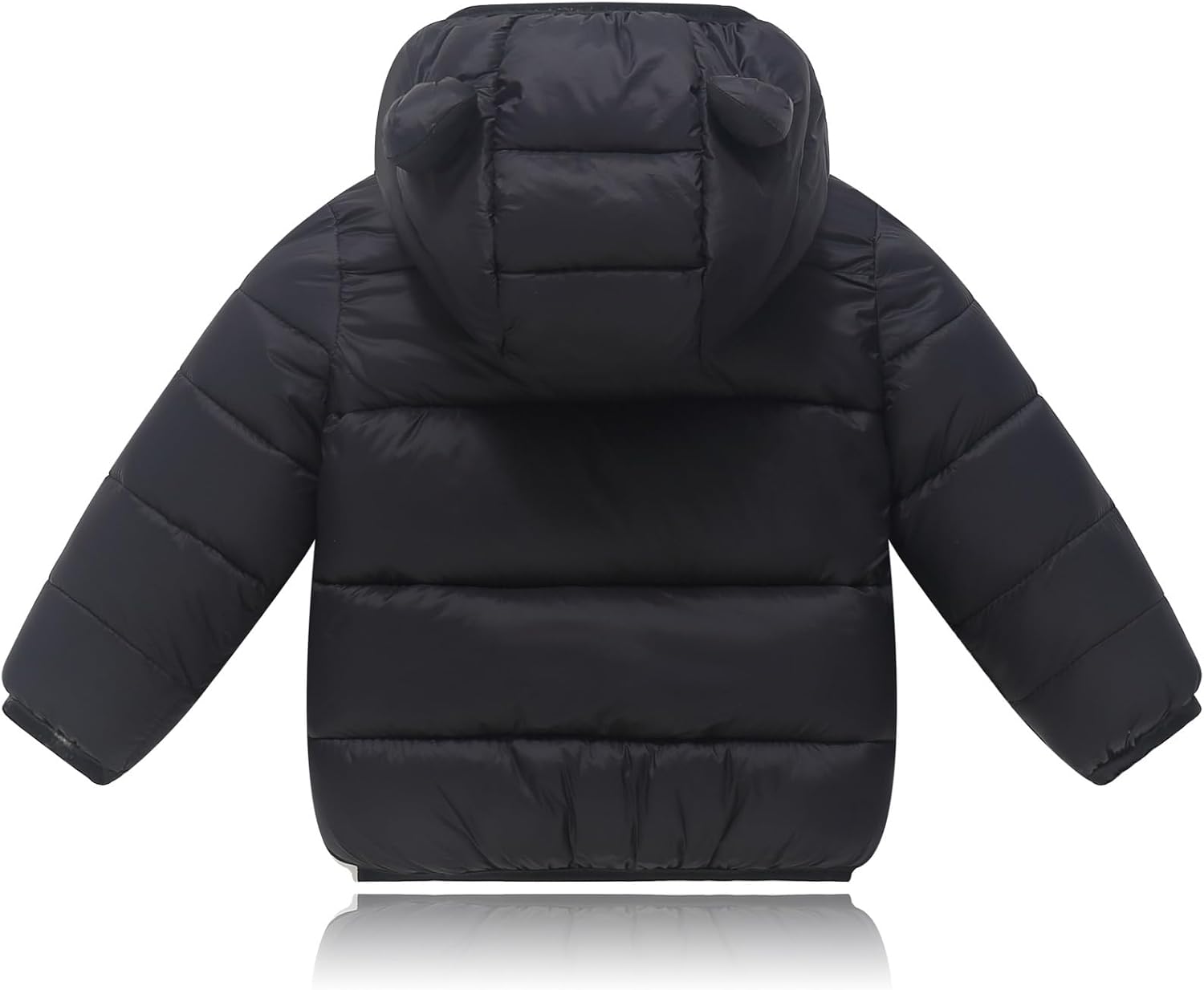 Baby Hooded Down Jackets Coat Light Boy Coats Toddler Bear Ears Zipper Up Down Coats Outwear 6M-4T