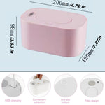 Portable Baby Wipe Warmer，Wipe Warmer and Baby Wet Wipes Dispenser to Even Heating, Wipe Heater with Temperature Display, Diaper Wipe Warmers for Home Car Travel Newborn Baby (Pink)
