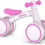 SEREED Baby Balance Bike for 1 Year Old Boys Girls 12-24 Month Toddler Balance Bike, 4 Wheels Toddler First Bike, First Birthday Gifts