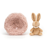 Jellycat Hibernating Bunny Stuffed Animal, 5 inches - Rabbit and Bunny Plush Toy - Classic Children's Gift