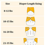 babygoal Reusable Charcoal Cloth Diapers with Double Gussets, 6 Pack Washable Baby Pocket Diapers with 6pcs Charcoal Inserts and Wet Dry Bag(Neutral Color)