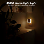 Sujeet Night Light, Night Lights Plug into Wall 4-Pack, Nightlight Plug in Night Light, Dusk to Dawn Night Lamp Led Night Light for Kids Bedroom, Bathroom, Hallway Warm White