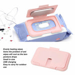 USB Baby Wipes Heater, Portable Baby Wipe Warmer for Travel, Home, Car, Reusable Diaper Wipe Heater, Baby Wet Wipe Warmer, Compact USB Wipe Heater