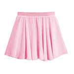 easyforever Kids Girls Basic Chiffon Pleated Pull-on Wrap Skirt Skort Ballet Dancewear Daily Casual Outfits Pink P 1-6 Years