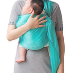 Vlokup Baby Water Ring Sling Carrier | Mesh Baby Wrap for Newborn Girl, Boy, Infant, Toddlers and Kid | Lightweight Breathable, Perfect for Summer, Swimming, Pool, Beach | Great for Dad, Bluish-Green