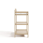 Graco Story Changing Table with Water-Resistant Pad – GREENGUARD Gold Certified Baby Changing Station with Safety Strap, 2 Open Shelves, and a Nursery Must-Have Design (Driftwood)