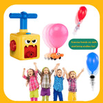 RUIWAY Balloon Launcher Car Toy Set, Balloon Car Toy with Pump, Balloon Pump Race Car Toy for Kids, Balloon Powered Car Toys, Spaceship Toy, Astronaut Figure, Crap Car for Kids 3