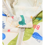 AIWUHE Baby Winter Hooded Down Jacket Boys Girls Light Warm Puffer Coats Toddler Bear Ears Zipper Up Down Coats Outwear Beige Giraffe 18-24 Months 100