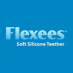 Dr. Brown's Flexees Teether, Blue Bunny, Soft 100% Silicone Baby Teether, BPA Free, 3m+, 1 Pack