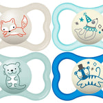 MAM Air Pacifier for Babies 6-16 Months, Extra Air Flow for Sensitive Skin, Glows in The Dark, Developed with Medical Experts, BPA-Free Skin Soft Silicone, 3 Count, Made in Europe