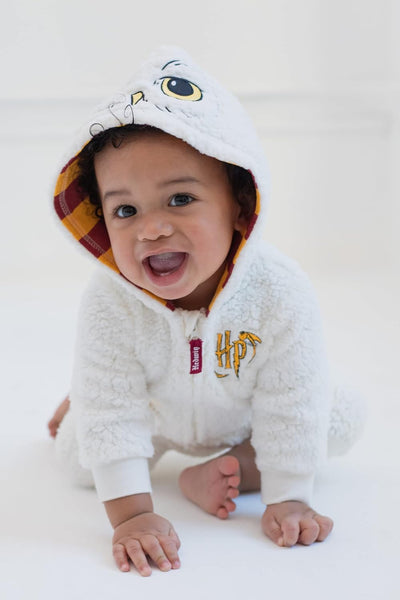 Harry Potter Hedwig Owl Baby Zip Up Costume Coverall Newborn to Infant