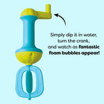 HABA Kids Bubble Bath Whisk 2 Pack - Bath Toys for Sensory Play, Motor Skill Development, Water Play and Bath Time Fun