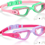 Aegend Kids Swim Goggles, Pack of 2 Swimming Goggles for Children Boys & Girls Age 3-14