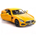 RMZ City 1:36 Scale Diecasting Alloy Car Model Benz AMG GTS Car Model Toy Car Pull Back Vehicles Toy Car for Toddlers Kids Boys Girls Gift (Yellow)