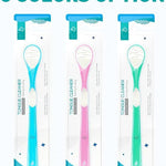 Y-Kelin Double-Side Desiged Tongue Scraper, Ultra-Soft Tongue Brush Tongue Cleaner (3 Pack)