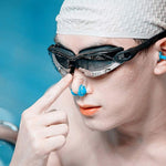 Linwnil 10Pcs/Box Swimming Nose Clips for Children (Age 7+) and Adults, Waterproof with Silica Gel