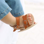Baby Boys Girls Summer Sandals Infant Non-Slip Soft Rubber Sole Outdoor Shoes for Toddler First Walkers,Brown