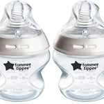 Tommee Tippee Natural Start Anti-Colic 5 oz BPA Free Baby Bottle, Newborn 0+ months, Slow Flow Breast-Like Nipple, Self-Sterilizing, Designed for Seamless Transition Between Bottle & Breast, Pack of 1