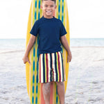 RUGGEDBUTTS® Baby/Toddler Boys Navy Short Sleeve Rash Guard - 12-18m