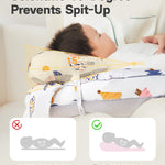 CrystCare Nursing Pillow for Breastfeeding & Bottle Feeding –Breastfeeding Pillow with Adjustable Waist Strap, Feeding Pillow for Tummy Time,Removable Cotton Cover for Mom Comfort (Forest)